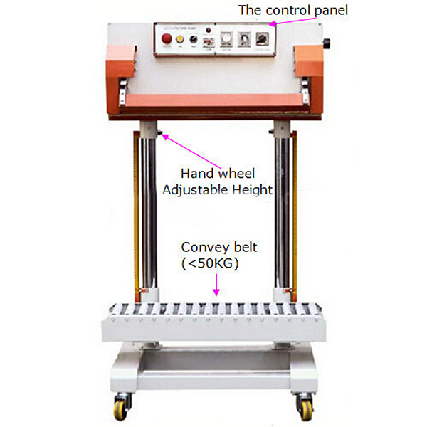 QLF 700A Pneumatic Plastic Bag Continuous Band Sealer Machine