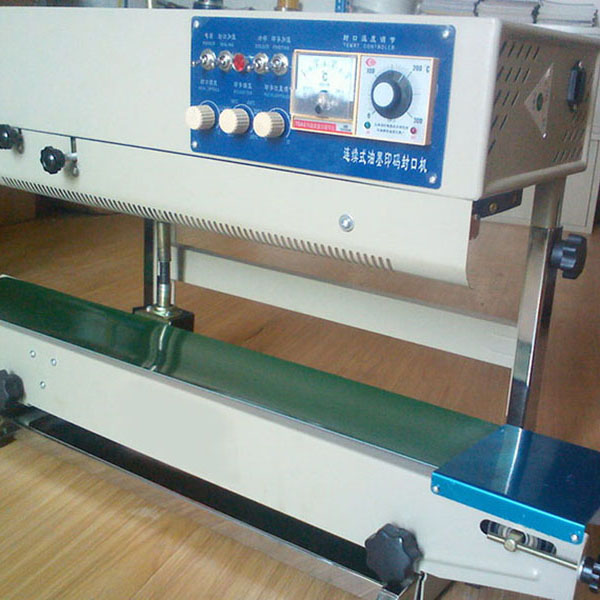 FR-900V Vertical Continuous Band Sealer with Solid-Ink Coding