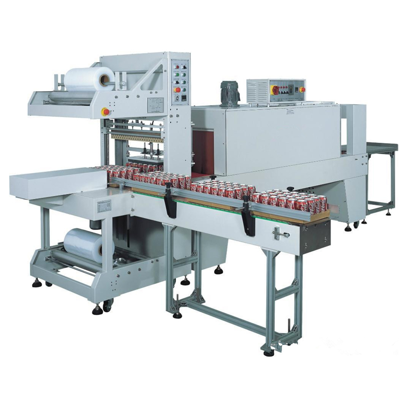 QSJ-5040A Automatic Sleeve Wrapper Bottle Packing Machine+BSE-5040A Heat Shrink Tunnel Machine