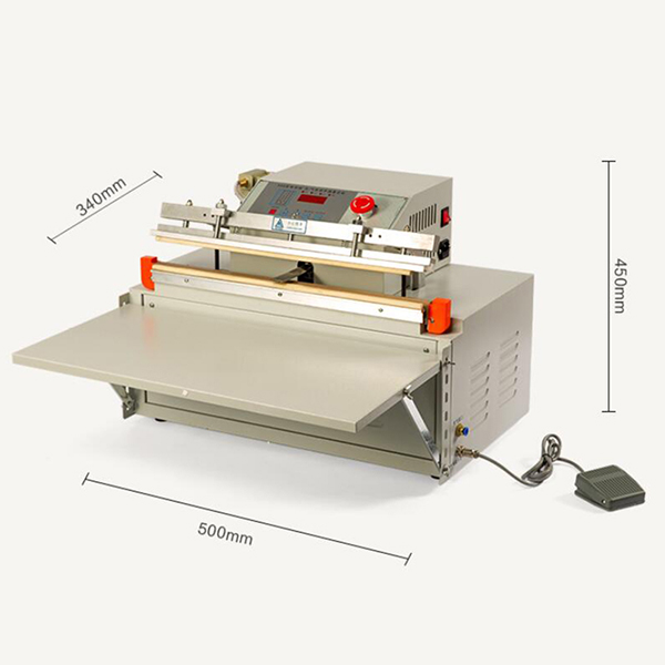 Commercial Desktop External Vacuum Packing Machine Continuous Band Sealer 